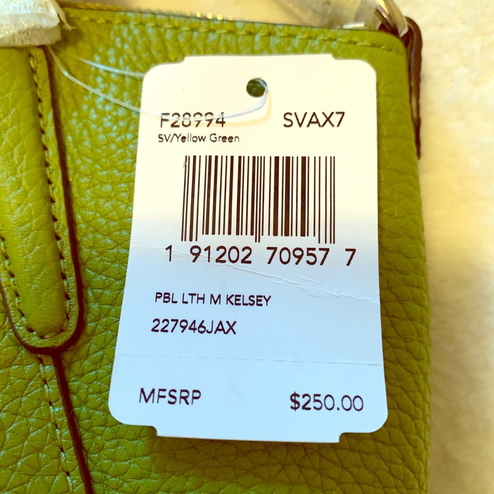 Coach green purse